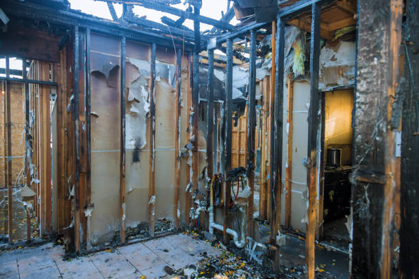 Professional Fire Damage Removal technician working in Nazareth College, NY
